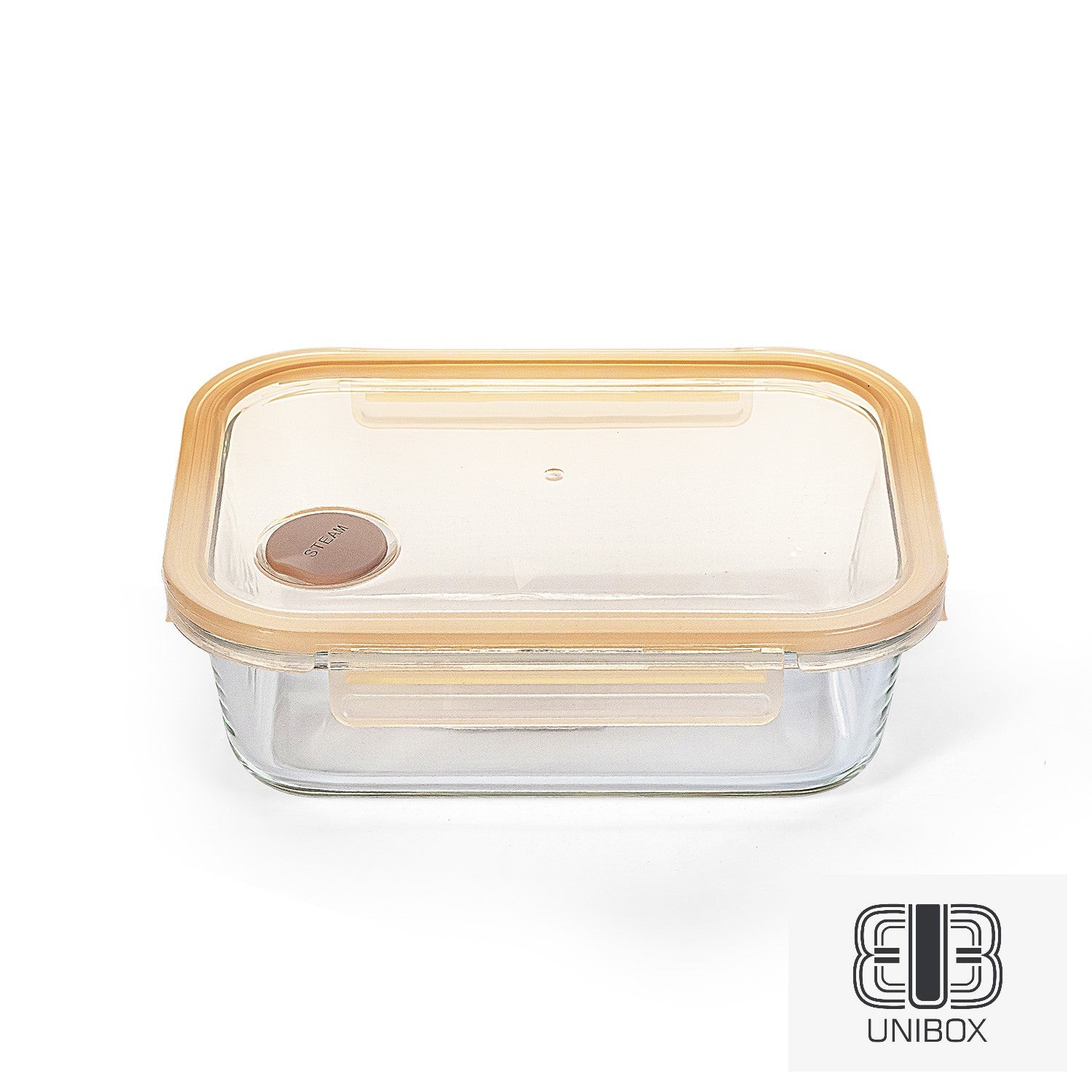 Unibox High Quality Borosilicate Glass Food Container, Leak-Proof & Microwave Safe