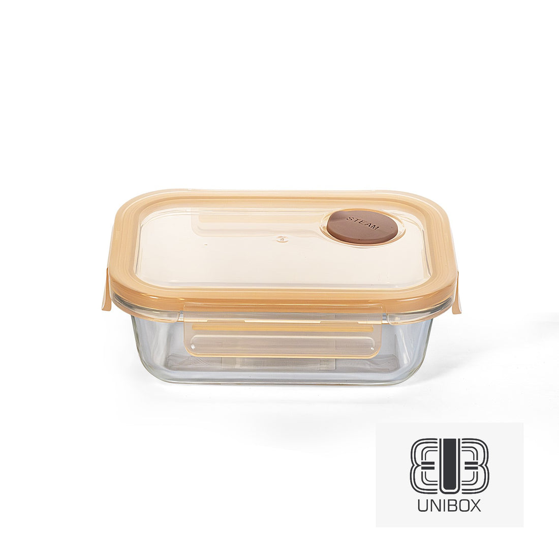 Unibox High Quality Borosilicate Glass Food Container, Leak-Proof & Microwave Safe