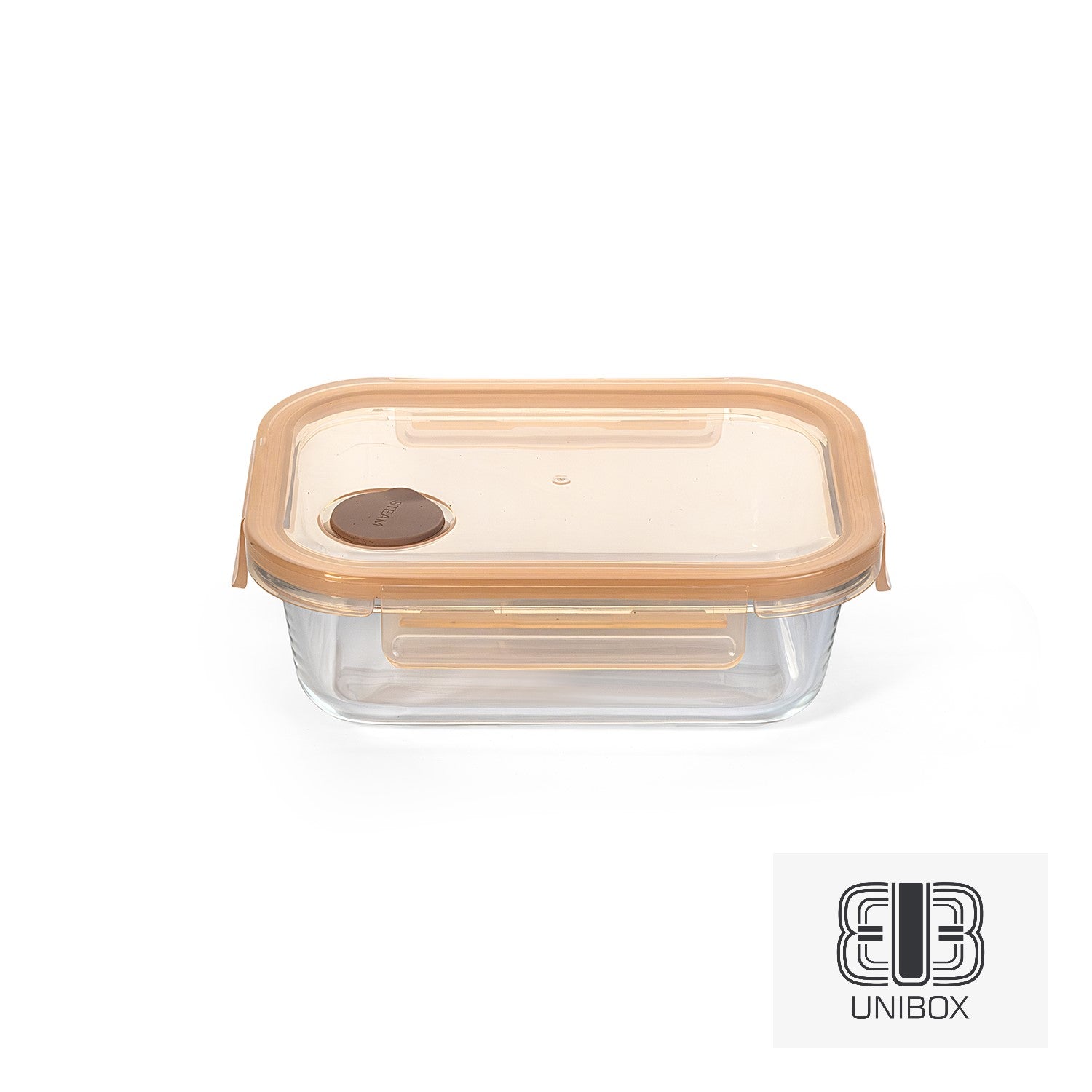 Unibox High Quality Borosilicate Glass Food Container, Leak-Proof & Microwave Safe