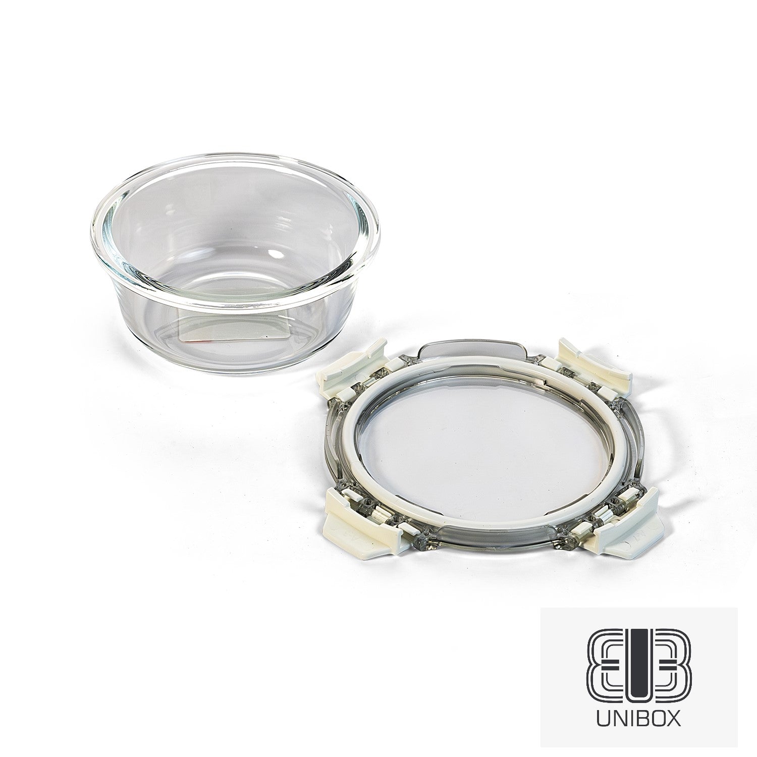 Unibox Glass Food Container, Leak-Proof & Microwave Safe