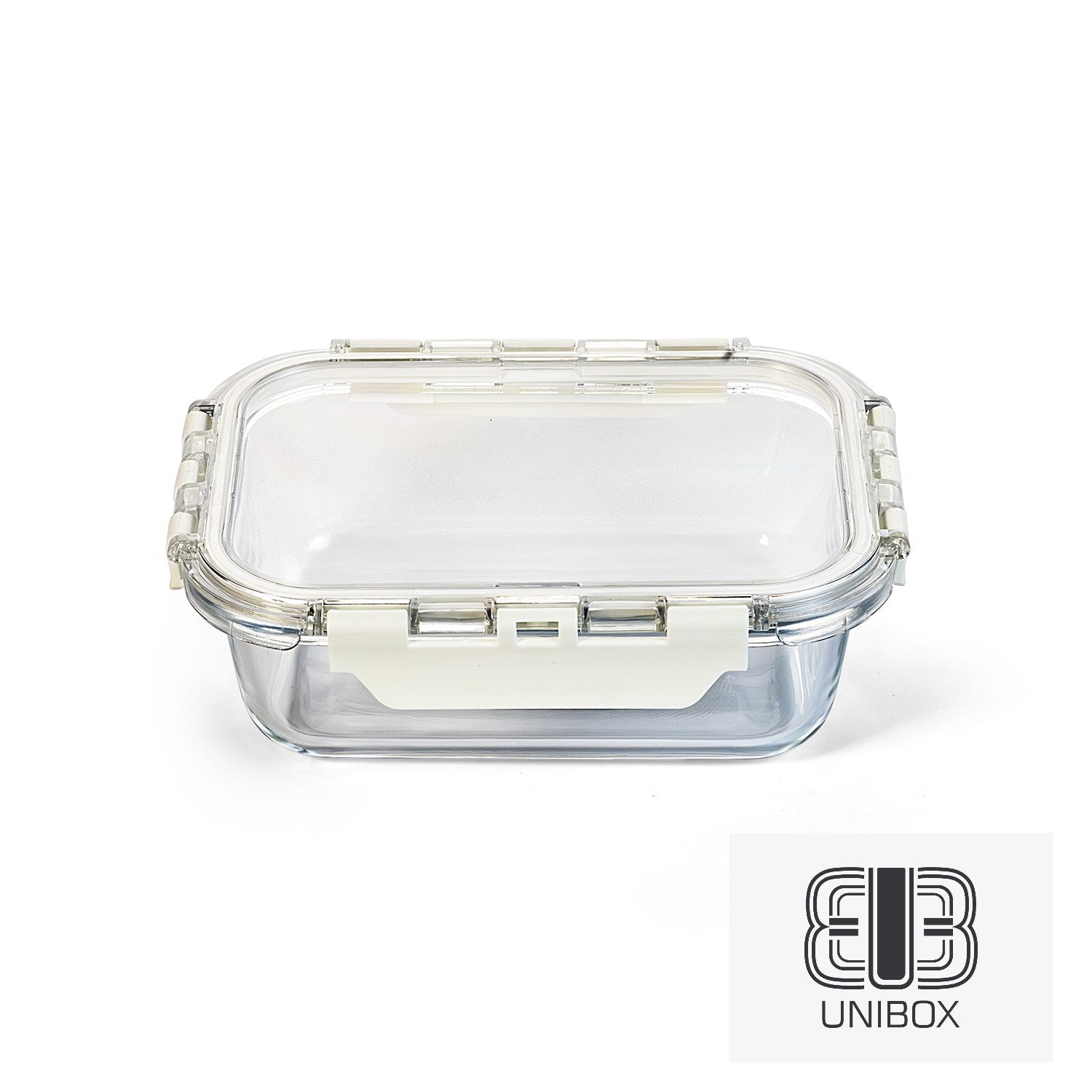 Unibox Glass Food Container, Leak-Proof & Microwave Safe