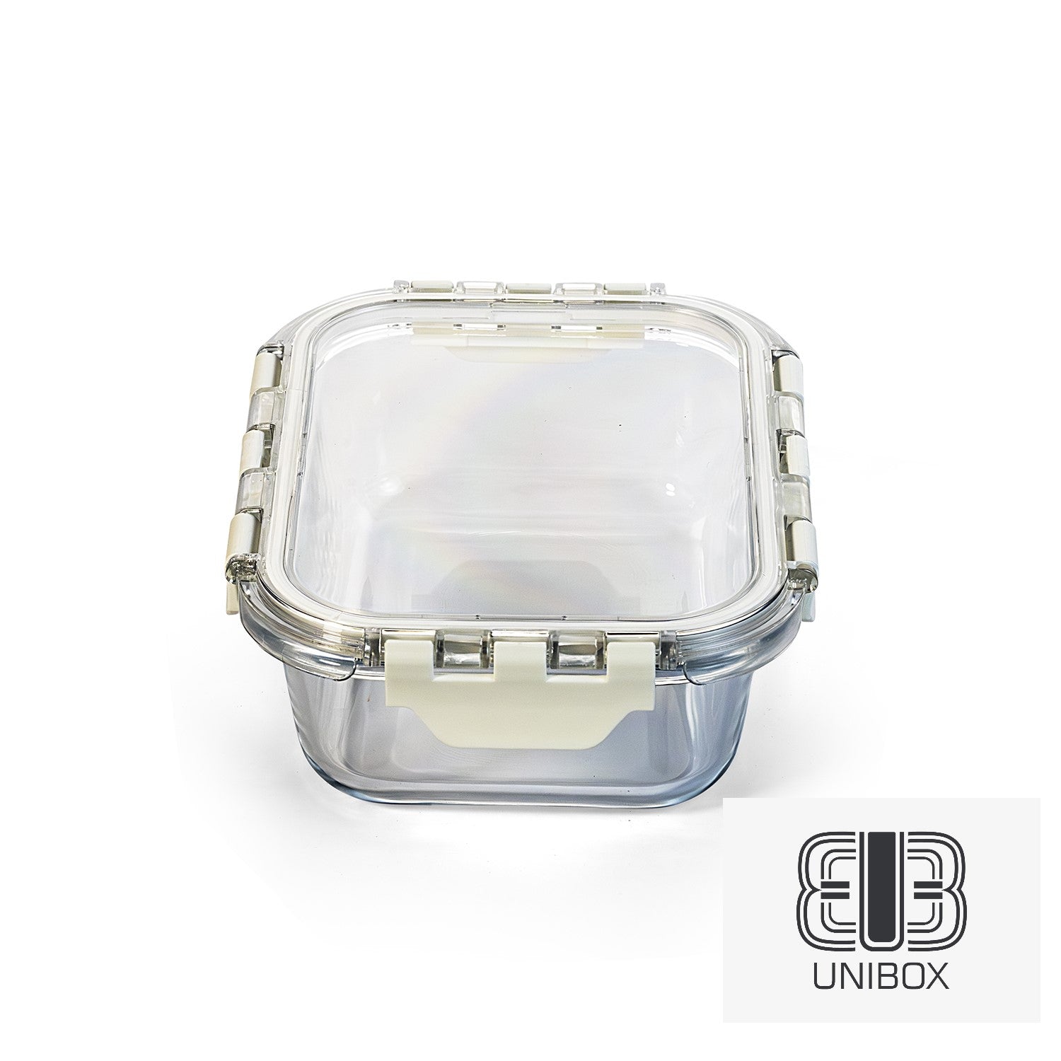 Unibox Glass Food Container, Leak-Proof & Microwave Safe