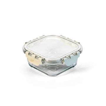 Unibox Glass Food Container, Leak-Proof & Microwave Safe