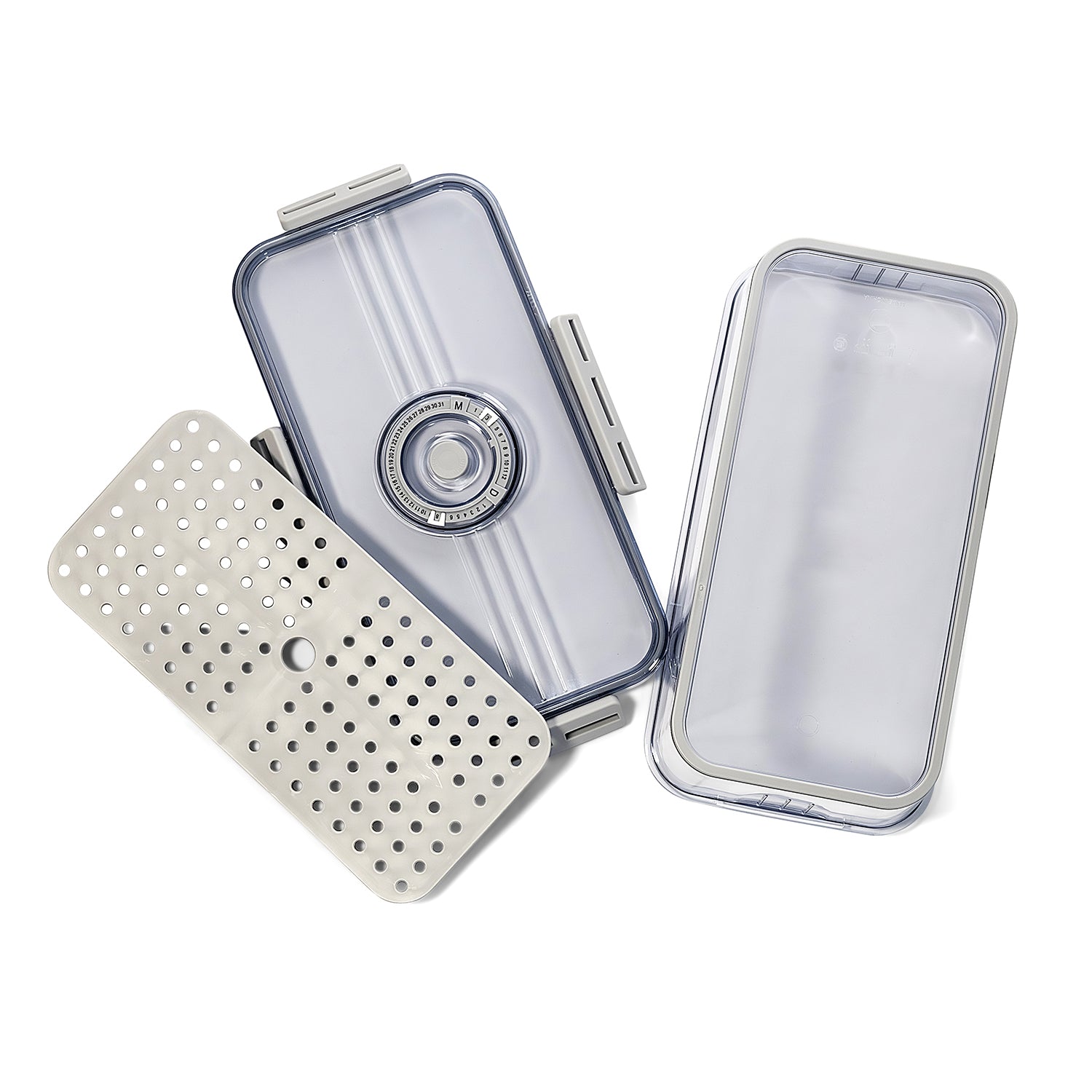 Unibox Airtight Storage Box, PET, 100% BPA Free, With Month & Date Tracker